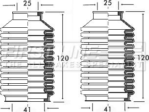 First Line FSG3083 - Jeu de joints-soufflets, direction droxauto.com
