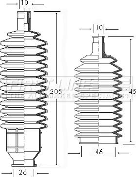 First Line FSG3034 - Jeu de joints-soufflets, direction droxauto.com