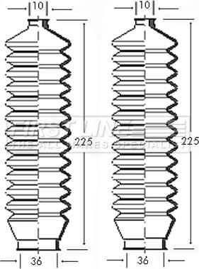 First Line FSG3038 - Jeu de joints-soufflets, direction droxauto.com