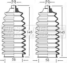First Line FSG3037 - Jeu de joints-soufflets, direction droxauto.com
