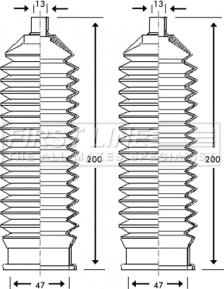 First Line FSG3197 - Jeu de joints-soufflets, direction droxauto.com