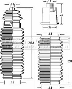 First Line FSG3164 - Jeu de joints-soufflets, direction droxauto.com