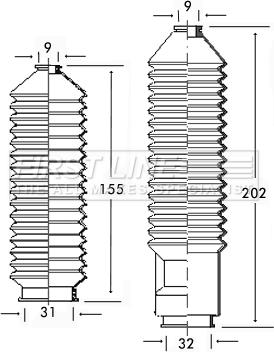 First Line FSG3131 - Jeu de joints-soufflets, direction droxauto.com