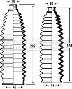 First Line FSG3353 - Jeu de joints-soufflets, direction droxauto.com