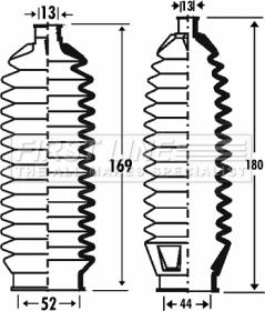 First Line FSG3308 - Jeu de joints-soufflets, direction droxauto.com