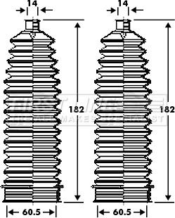 First Line FSG3386 - Jeu de joints-soufflets, direction droxauto.com