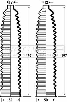 First Line FSG3380 - Jeu de joints-soufflets, direction droxauto.com