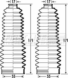 First Line FSG3371 - Jeu de joints-soufflets, direction droxauto.com