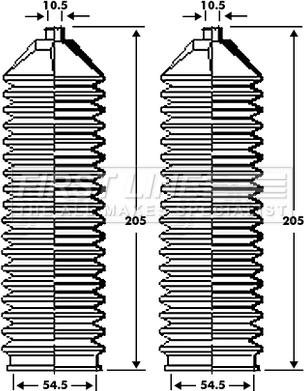 First Line FSG3294 - Jeu de joints-soufflets, direction droxauto.com