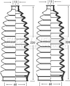 First Line FSG3243 - Jeu de joints-soufflets, direction droxauto.com