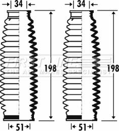 First Line FSG3266 - Jeu de joints-soufflets, direction droxauto.com