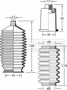 First Line FSG3262 - Jeu de joints-soufflets, direction droxauto.com