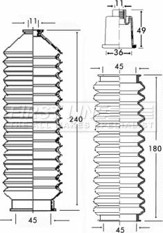First Line FSG3201 - Jeu de joints-soufflets, direction droxauto.com