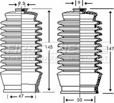 First Line FSG3207 - Jeu de joints-soufflets, direction droxauto.com
