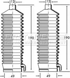 First Line FSG3215 - Jeu de joints-soufflets, direction droxauto.com