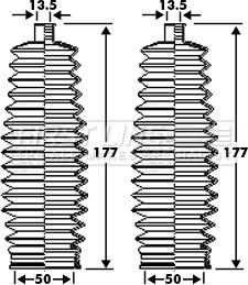 First Line FSG3282 - Jeu de joints-soufflets, direction droxauto.com