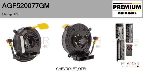 FLAMAR AGF520077GM
 - Ressort tournant, Airbag droxauto.com