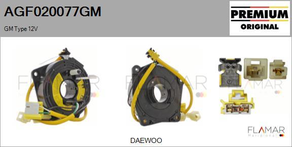 FLAMAR AGF020077GM
 - Ressort tournant, Airbag droxauto.com