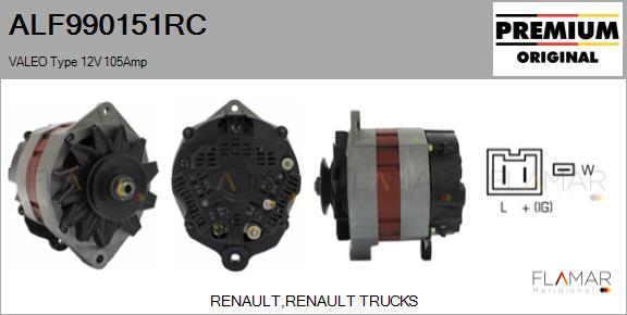 FLAMAR ALF990151RC - Alternateur droxauto.com