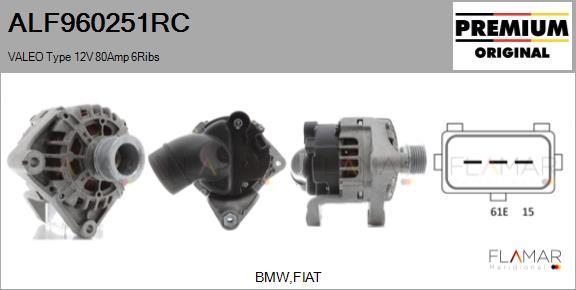 FLAMAR ALF960251RC - Alternateur droxauto.com