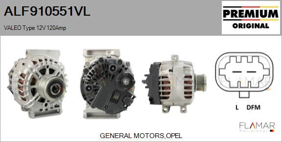 FLAMAR ALF910551VL - Alternateur droxauto.com