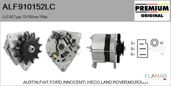 FLAMAR ALF910152LC - Alternateur droxauto.com