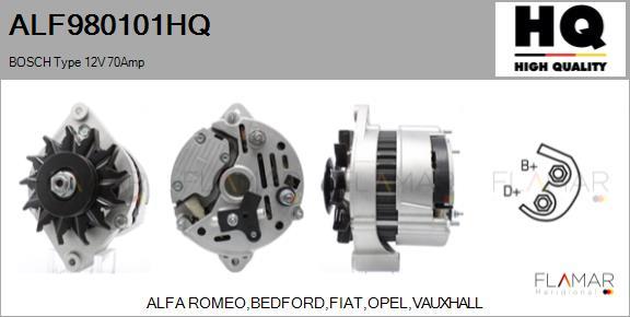 FLAMAR ALF980101HQ - Alternateur droxauto.com