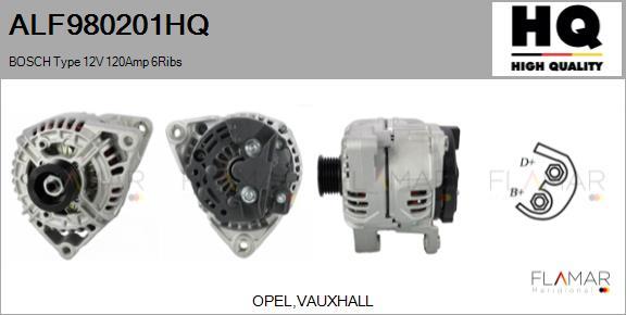 FLAMAR ALF980201HQ - Alternateur droxauto.com