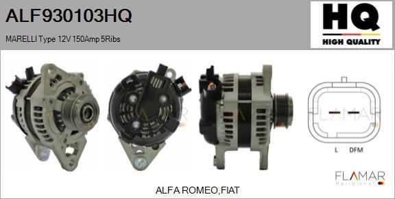 FLAMAR ALF930103HQ - Alternateur droxauto.com