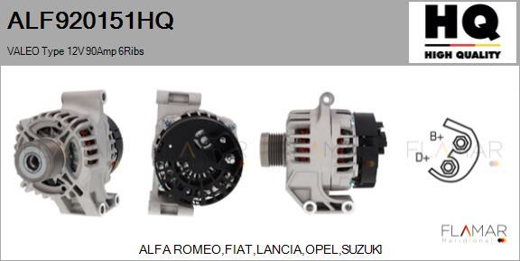FLAMAR ALF920151HQ - Alternateur droxauto.com