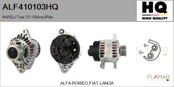 FLAMAR ALF410103HQ - Alternateur droxauto.com