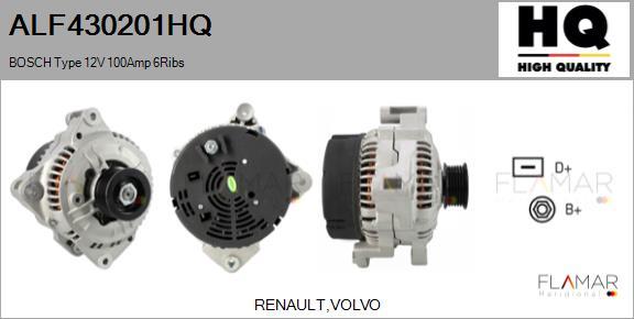 FLAMAR ALF430201HQ - Alternateur droxauto.com