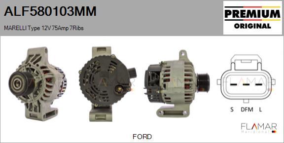 FLAMAR ALF580103MM
 - Alternateur droxauto.com