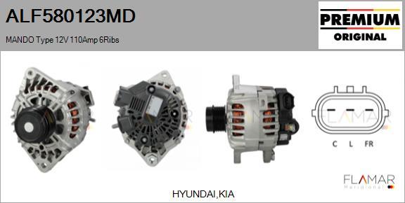 FLAMAR ALF580123MD - Alternateur droxauto.com