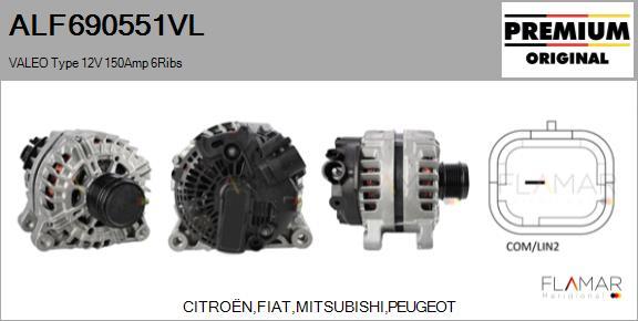 FLAMAR ALF690551VL - Alternateur droxauto.com