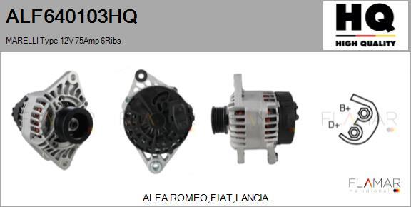 FLAMAR ALF640103HQ - Alternateur droxauto.com