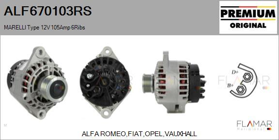 FLAMAR ALF670103RS - Alternateur droxauto.com