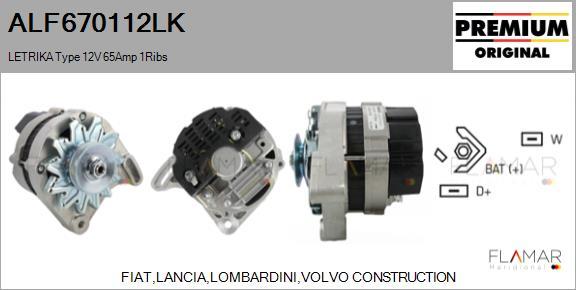 FLAMAR ALF670112LK - Alternateur droxauto.com