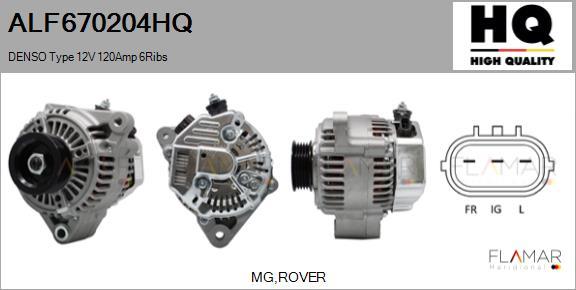FLAMAR ALF670204HQ - Alternateur droxauto.com