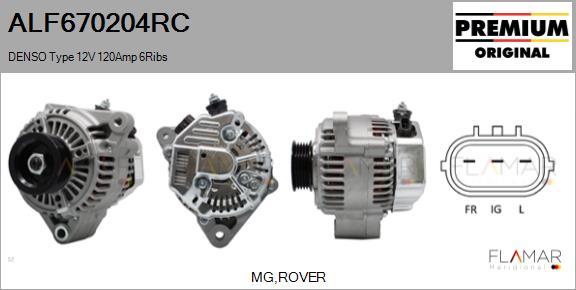 FLAMAR ALF670204RC - Alternateur droxauto.com