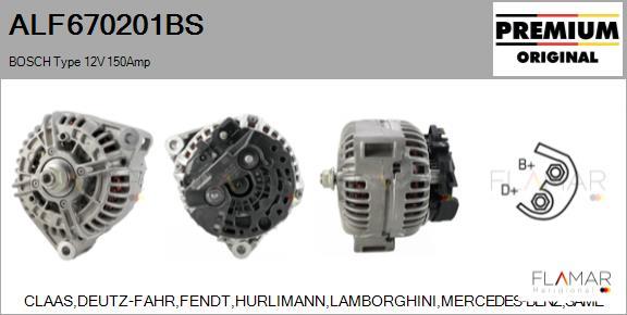 FLAMAR ALF670201BS - Alternateur droxauto.com