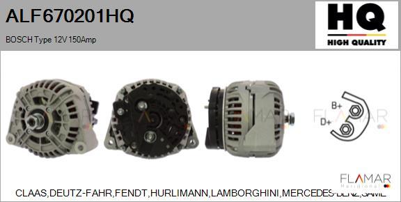 FLAMAR ALF670201HQ - Alternateur droxauto.com