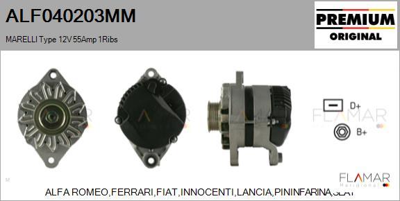 FLAMAR ALF040203MM - Alternateur droxauto.com