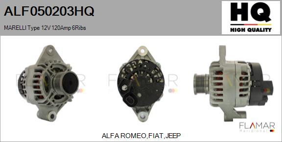FLAMAR ALF050203HQ - Alternateur droxauto.com