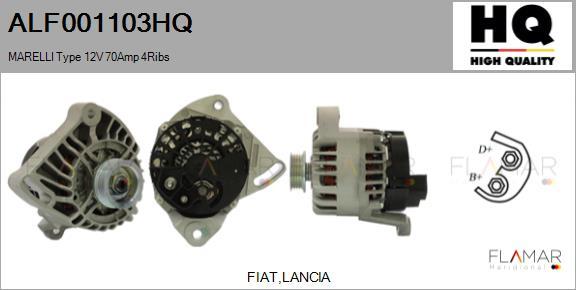 FLAMAR ALF001103HQ - Alternateur droxauto.com