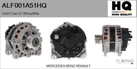 FLAMAR ALF001A51HQ - Alternateur droxauto.com