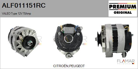 FLAMAR ALF011151RC - Alternateur droxauto.com