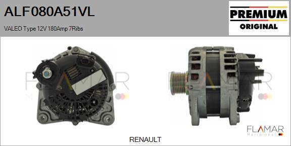 FLAMAR ALF080A51VL - Alternateur droxauto.com