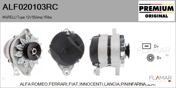 FLAMAR ALF020103RC - Alternateur droxauto.com