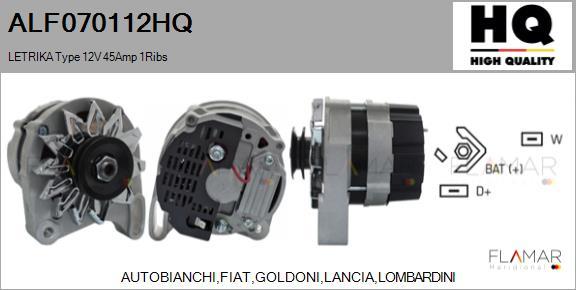 FLAMAR ALF070112HQ - Alternateur droxauto.com